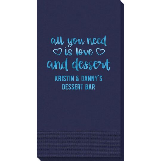 All You Need Is Love and Dessert Guest Towels